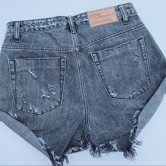 One Teaspoon Mid Waist Bandit Short - Picture 2 of 5